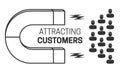 Attracting Customers Outline Banner Background