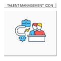 Attracting employees color icon