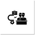 Attracting employees glyph icon