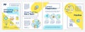 Attracting investors blue and yellow brochure template