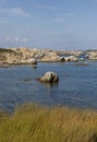 Attracting shapes of the Isles Lavezzi offshore Bonifacio, Southern Corsica, France. Royalty Free Stock Photo