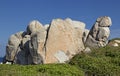 Attracting shapes of the Isles Lavezzi offshore Bonifacio, Southern Corsica, France. Royalty Free Stock Photo