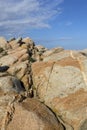 Attracting shapes of the Isles Lavezzi offshore Bonifacio, Southern Corsica, France. Royalty Free Stock Photo