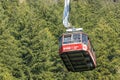 Skyride Gondola Grouse Mountain ride The Peak of Vancouver. Royalty Free Stock Photo