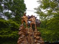 Chainsaw sculpture on Grouse Mountain at Vancouver in British Columbia
