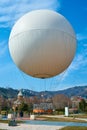 Attraction flight in a large hot air balloon over the city of Tbilisi