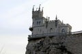 Attraction  Lastochkino gnezdo  castle in the Crimea Royalty Free Stock Photo