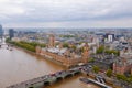 Attraction in London big Ben from a bird`s eye view Royalty Free Stock Photo