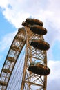 The London eye and blue sky Royalty Free Stock Photo