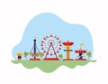 attractions and carnival Royalty Free Stock Photo