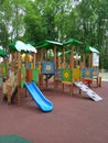 Attractions in the Park Youth of Apsheronsk Royalty Free Stock Photo