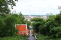 Attractions on the stairs up and down Wat Khao Kob or Wat Woranat Banphot, Nakhon Sawan Province, Thailand