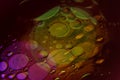 Attractive abstract bubbles pattern with colourful lighting