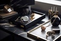 attractive accessories and jewelry for office setting, with sleek and refined style