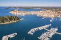 An aerial shot of Rovinj, Istria, croatia Royalty Free Stock Photo