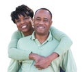 Attractive African American Couple Isolated on a White Background