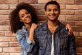 Attractive Afro-American couple Royalty Free Stock Photo