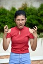 An Angry Youthful Minority Girl