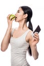 Attractive Asian woman opting for a healthy diet Royalty Free Stock Photo