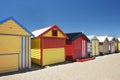 Attractive bathing boxes at Brighton Beach