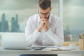 Attractive boy working on project Royalty Free Stock Photo