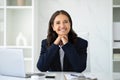 Attractive middle aged businesswoman posing at office Royalty Free Stock Photo