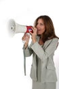 Attractive Business Woman With Megaphone 1
