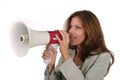 Attractive Business Woman With Megaphone 2