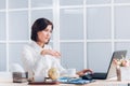 business woman working in the office Royalty Free Stock Photo