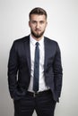 Attractive businessman with beard