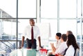 Attractive businessman talking in a meeting Royalty Free Stock Photo