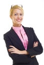 Attractive businesswoman with glasses Royalty Free Stock Photo
