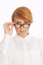 Attractive Businesswoman With Glasses