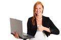 Attractive businesswoman with laptop Royalty Free Stock Photo