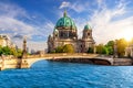 Attractive cathedral or Berliner Dom on Museum Island over the Spree river, Germany