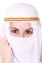 Attractive caucassian girl on the middle east