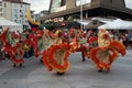 Dancers from Colombian Barrio Ballet street performance Royalty Free Stock Photo