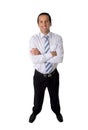 Attractive confident and successful senior Hispanic businessman looking happy and relaxed Royalty Free Stock Photo
