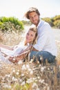 Attractive couple relaxing in the countryside Royalty Free Stock Photo