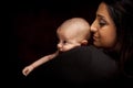 Attractive Ethnic Woman with Her Newborn Baby