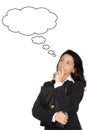 Attractive executive thinking Royalty Free Stock Photo
