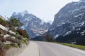 The famous mountain village of Grindelwald, Switzerland. Grindelwald is popular ski resorts in Interlaken-Oberhasli