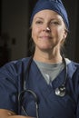 Attractive Female Doctor or Nurse Portrait Royalty Free Stock Photo