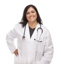 Attractive Female Hispanic Doctor or Nurse Royalty Free Stock Photo