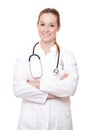 Attractive female physician