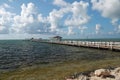 Attractive fishing pier and dock Royalty Free Stock Photo