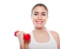 Attractive fitness girl workingout Royalty Free Stock Photo