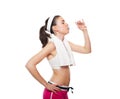 Attractive fitness girl workingout Royalty Free Stock Photo