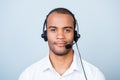 Attractive friendly mulatto american guy - call centre operator