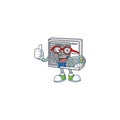 An attractive gamer split air conditioner cartoon character design